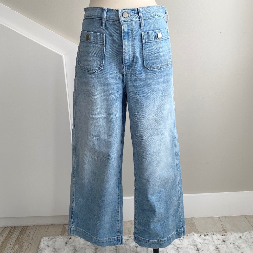 Banana Republic High Rise Wide Leg Crop Jeans - Size 29R